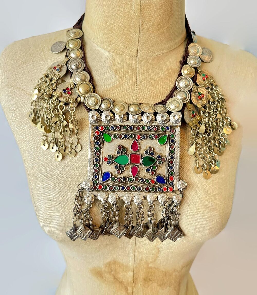 Ethnic Necklace, Afghan, Middle Eastern, Vintage, Belly Dance